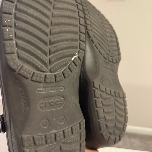 Crocs Men's Brown Leather Casual  Clogs Sz 13 - Picture 9 of 9